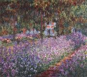 Monet-s Garden the Irises, Claude Monet